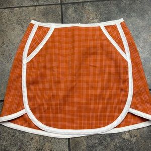 Urban Outfitters Rust Orange Plaid Mini Skirt Size XS